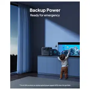 BLUETTI AC180 Nueva 1152Wh 1800W – Estación de Energía Portátil LiFePO₄ con Carga Rápida, UPS y App miniatura 7