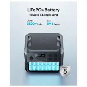 BLUETTI AC180 Nueva 1152Wh 1800W – Estación de Energía Portátil LiFePO₄ con Carga Rápida, UPS y App miniatura 6