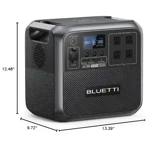 BLUETTI AC180 Nueva 1152Wh 1800W – Estación de Energía Portátil LiFePO₄ con Carga Rápida, UPS y App miniatura 2