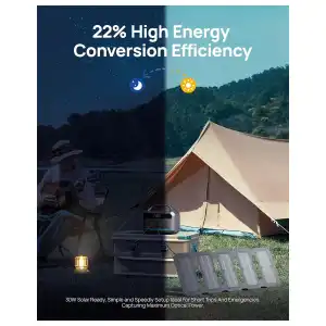 DaranEner NEOX 192Wh 300W con Panel Solar 30W – Estación de Energía Portátil LiFePO₄ para Apagones miniatura 7