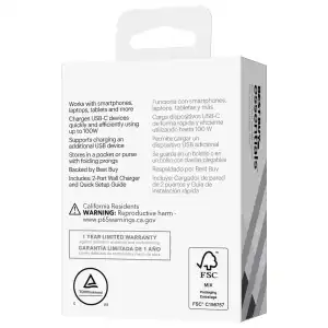 Cargador Best Buy Essentials 100W USB-C + USB-A de 2 Puertos Plegable miniatura 7