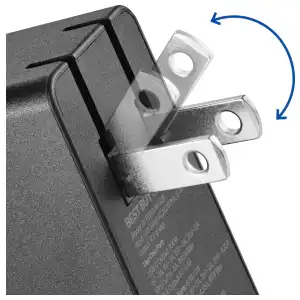 Cargador Best Buy Essentials 100W USB-C + USB-A de 2 Puertos Plegable miniatura 5