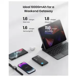 Power Bank INIU 10000mAh USB-C de Carga Rápida con Linterna, Diseño Ultrafino miniatura 5