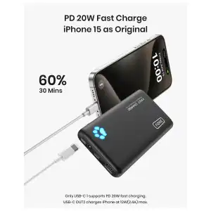 Power Bank INIU 10000mAh USB-C de Carga Rápida con Linterna, Diseño Ultrafino miniatura 2