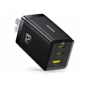 Cargador Baseus 65W GaN de 3 Puertos USB-C + USB-A con PPS miniatura 1