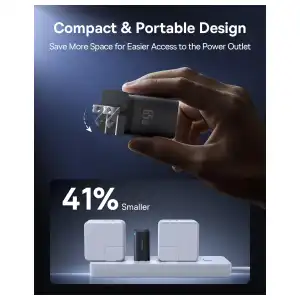 Cargador Baseus 65W GaN de 3 Puertos USB-C + USB-A con PPS miniatura 2