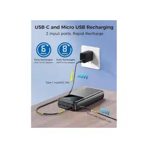 Power Bank Seaistar 50000mAh 30W PD con QC 4.0 y Pantalla Digital miniatura 4