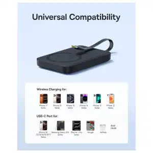 Power Bank Baseus MagSafe 10000mAh 30W con Cable USB-C Integrado miniatura 8
