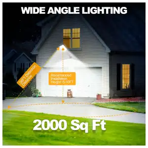 Luces solares TFKK para exterior 6 Pack con sensor de movimiento, control remoto e IP66 miniatura 5