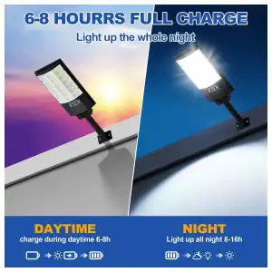 Luces solares TFKK para exterior 6 Pack con sensor de movimiento, control remoto e IP66 miniatura 2