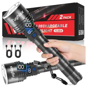 Linterna Tughlax TL004 recargable con pantalla LCD, zoom y 5 modos miniatura 1