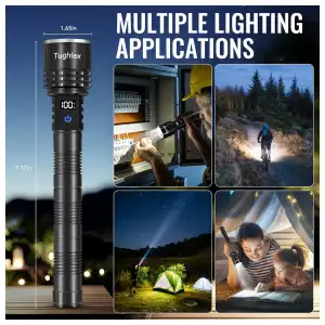 Linterna Tughlax TL004 recargable con pantalla LCD, zoom y 5 modos miniatura 8