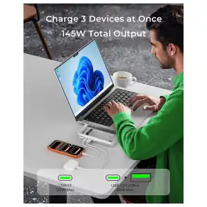 Power Bank TALIX 20000mAh 190W con USB-C 140W y cable integrado para laptop miniatura 4