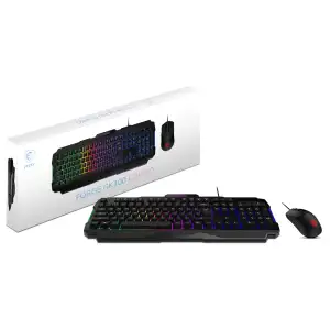 Combo Gaming Mouse y Teclado Alámbricos MSI GK100 miniatura 1