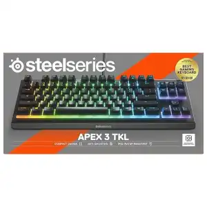 Teclado SteelSeries Apex 3 TKL RGB | Silencioso, Resistente al Agua, Anti-Ghosting miniatura 2