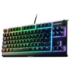 Teclado SteelSeries Apex 3 TKL RGB | Silencioso, Resistente al Agua, Anti-Ghosting miniatura 1