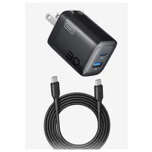 Cargador Carga Rápida INIU 30W PD QC 3.0 con Cable USB-C 1.5m miniatura 1