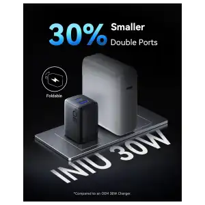 Cargador Carga Rápida INIU 30W PD QC 3.0 con Cable USB-C 1.5m miniatura 5