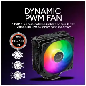 Disipador Cooler Master Hyper 212 Pro aRGB con Ventilador PWM 120mm miniatura 6