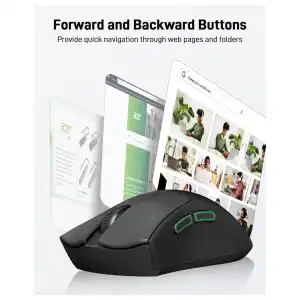 Mouse Acer Inalámbrico 1200 DPI con Receptor USB 2.4GHz – Negro miniatura 6