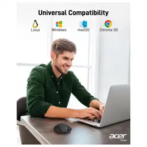 Mouse Acer Inalámbrico 1200 DPI con Receptor USB 2.4GHz – Negro miniatura 9