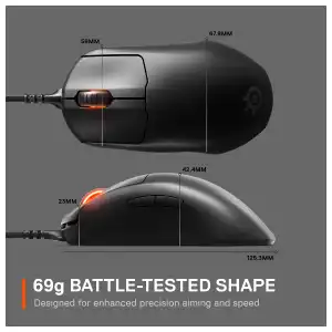 SteelSeries Prime eSports Gaming Mouse – Ultra Ligero y Preciso para FPS miniatura 3