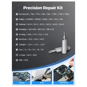 Kit de Destornilladores de Precisión 52-en-1, Aleación S2 miniatura 2