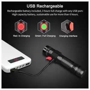 Linterna LED Recargable DARKBEAM A300 2000 Lúmenes miniatura 7