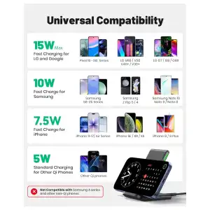 Cargador Inalámbrico INIU 15W Qi – Soporte Vertical miniatura 5