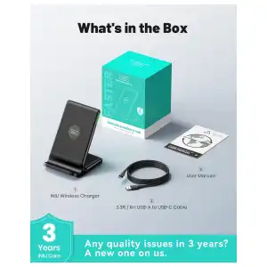 Cargador Inalámbrico INIU 15W Qi – Soporte Vertical miniatura 9