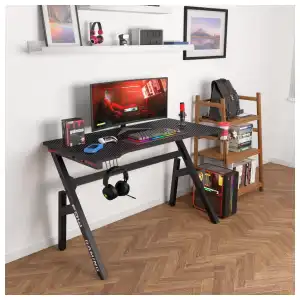 Mesa Gaming BestOffice 47" con Fibra de Carbono Roja miniatura 4