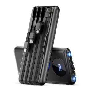 Power Bank JOYFAR 10,000mAh 22.5W con Cables Integrados miniatura 1