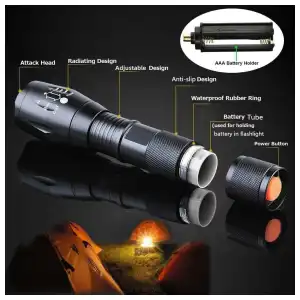 Linterna LED Táctica de Alta Potencia (1 Unidad) miniatura 3
