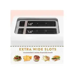 Tostadora Elite Gourmet Cool Touch 2 Rebanadas miniatura 4