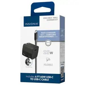 Cargador Insignia 25W USB-C Compacto con Cable Incluido miniatura 8