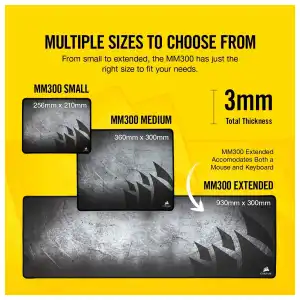 Corsair MM300 Mouse Pad Gaming Extendida miniatura 6